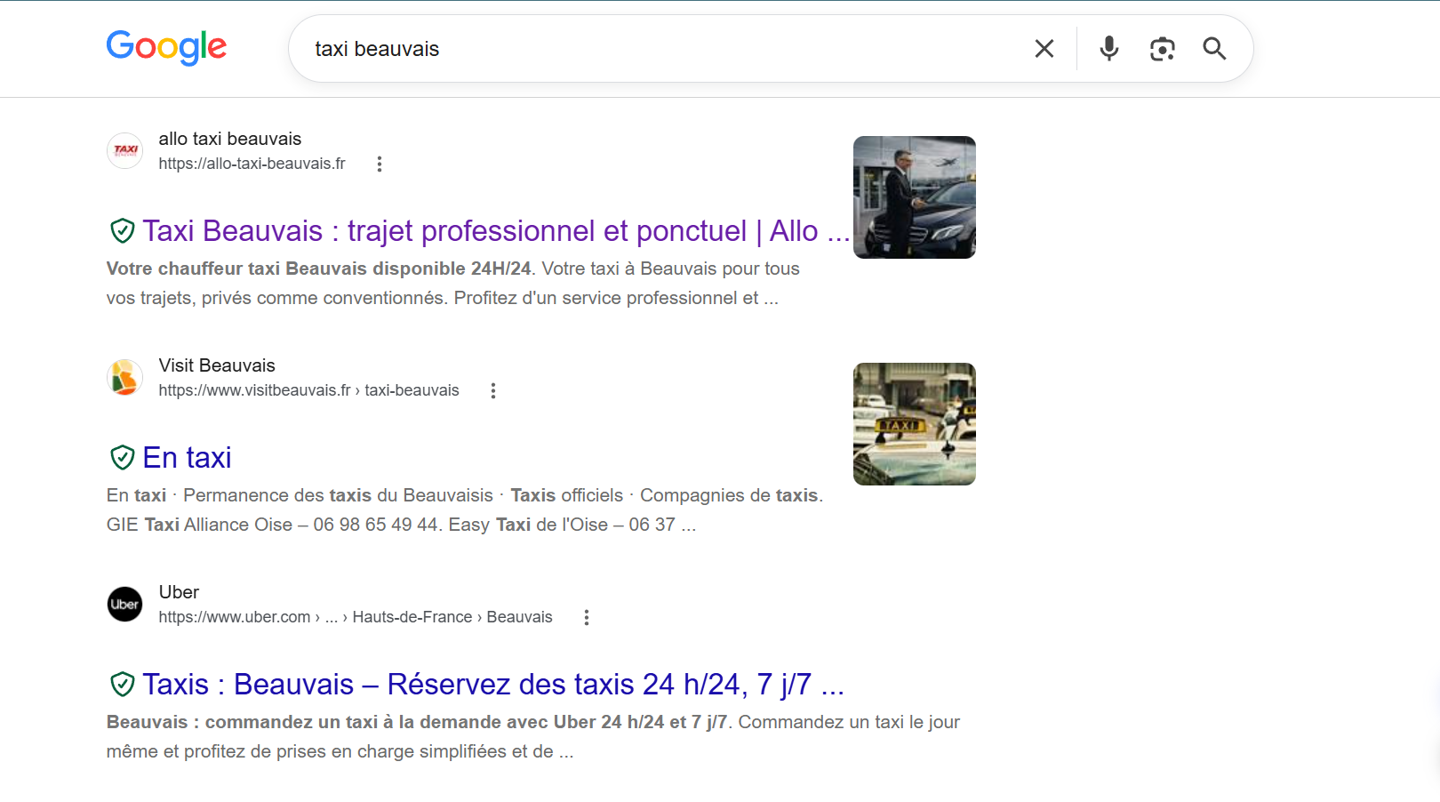 Résultats SEO réels de clients en première page de Google